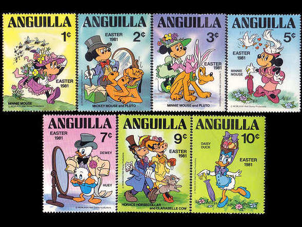 外国切手（ディズニー）、可愛い古切手、ヴィンテージ切手の販売