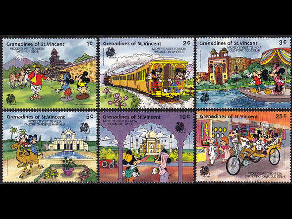 外国切手（ディズニー）、可愛い古切手、ヴィンテージ切手の販売