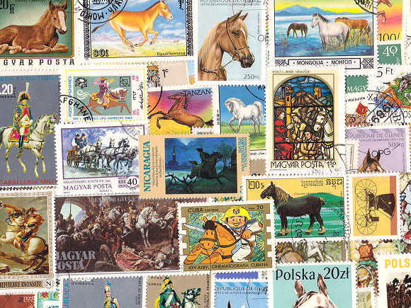 馬の外国切手 [10枚入り]