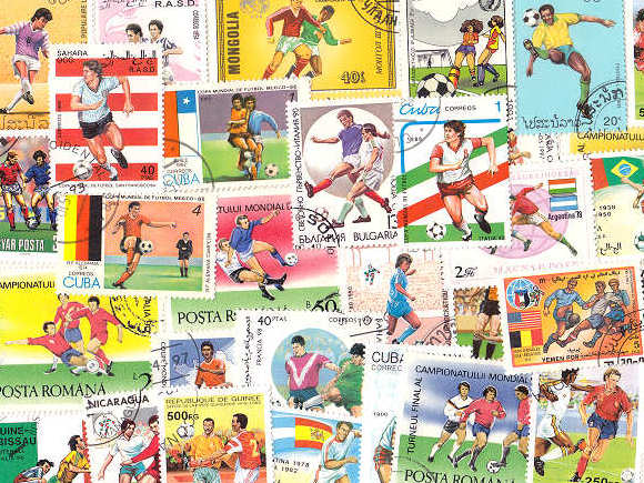 サッカーの外国切手 [10枚入り]