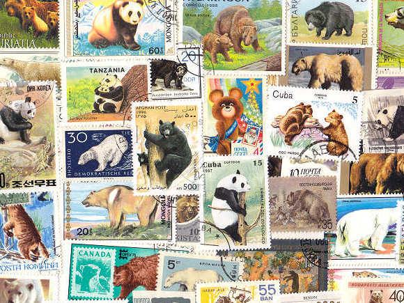 パンダ・熊の外国切手 [10枚入り]