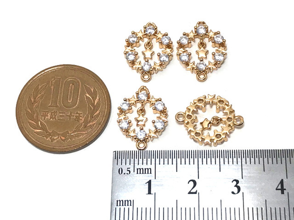 �y�����߁z����琯 �W���R�j�A �R�l�N�^�[�`���[��12mm�i�S�[���h�j[4����] 2����
